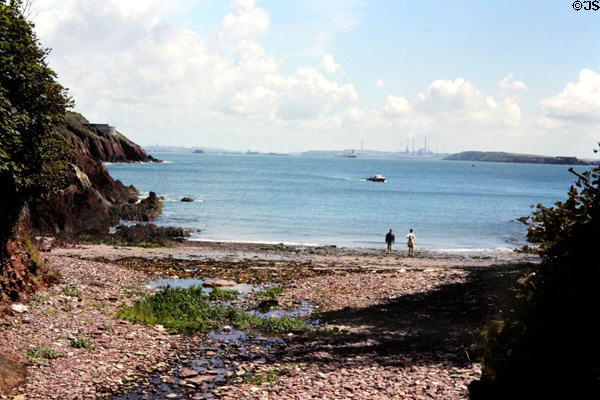 View from Pembrokeshire coast. Wales.