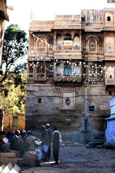Buildings within Jaiselmer fort. India.