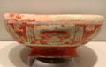 Teotihuacan earthenware painted dish from central Mexico at Gardiner Museum. Toronto, ON.