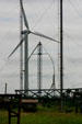 Vertical egg-beater generator at Atlantic Wind Test Site. PE.