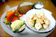Scallop dinner plate. PE.