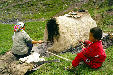 Baking oven in Uighur village near Urumqi. China.