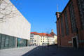 Catholic cloister beside Jewish Museum Munich. Munich, Germany.