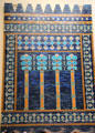 Reconstruction using replica bricks of facade of Babylon royal palace throne room during Reign of King Nebuchadnezzar II at Pergamon Museum. Berlin, Germany.