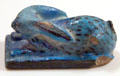 Egyptian ceramic figurine of hare at Neues Museum. Berlin, Germany