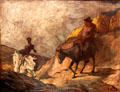 Don Quixote & Sancho Panza painting by Honoré Daumier at Alte Nationalgalerie. Berlin, Germany.