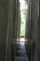 Garden of Exile designed to disorient like real act of exile at Jewish Museum Berlin. Berlin, Germany.