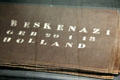 Blanket used by citizen of neutral Turkey when imprisoned in Bergen-Belsen concentration camp at Jewish Museum Berlin. Berlin, Germany.