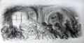 Clandestine art by Jewish artist Friedrich Taussig found hidden in wall at Theresienstandt Concentration Camp at Jewish Museum Berlin. Berlin, Germany.