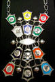 Torah shield with symbols of 12 tribes of Israel by Kurt J. Matzdorf of New York, a Holocaust survivor, at Jewish Museum Berlin. Berlin, Germany.