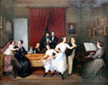 Portrait of Manheimer family by Julius Moser at Jewish Museum Berlin. Berlin, Germany.