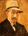 Self portrait by Max Liebermann at Jewish Museum Berlin. Berlin, Germany.
