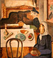 Sabbath painting by Jankel Adler of Dusseldorf at Jewish Museum Berlin. Berlin, Germany.