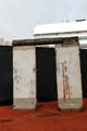 Berlin Wall concrete section near Checkpoint Charlie. Berlin, Germany.