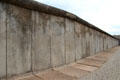 Section of Berlin Wall remaining at Bernauer Straße Berlin Wall Memorial. Berlin, Germany.