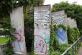 Ruins of Berlin Wall at Bernauer Straße Berlin Wall Memorial. Berlin, Germany.
