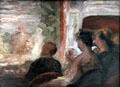 A Theater Box painting by Honoré Daumier at Hamburg Fine Arts Museum. Hamburg, Germany.