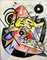 White Dot painting by Wassily Kandinsky at Hamburg Decorative Arts Museum. Hamburg, Germany.