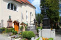 Cemetery at St Peter & Paul church. Oberammergau, Germany.