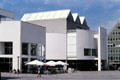 Modern architecture opposite Ulm Cathedral. Ulm, Germany.