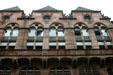Neo Romanesque building in German Imperial quarter. Metz, France.
