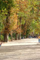 Pedestrian path near Eiffel Tower. Paris, France.