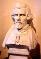 Eugène Delacroix marble bust by Antoine Étex at Eugene Delacroix Museum. Paris, France.