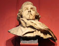 Eugène Delacroix plaster bust by Jules Dalou at Eugene Delacroix Museum. Paris, France.
