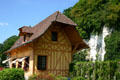 Building with half timbered facade. Jumièges, France.