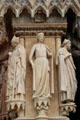 Statuary on facade of Reims Cathedral. Reims, France.