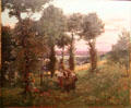 Evening at harvest time painting by Joseph-Félix Bouchor at Vannes Museum of Beaux Arts. Vannes, France.