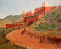 Route of Kasba Morocco painting by Joseph-Félix Bouchor at Vannes Museum of Beaux Arts. Vannes, France.