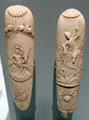 Ivory tobacco snuff graters at Orleans Beaux Arts Museum. Orleans, France.