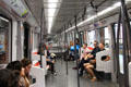 Lyon Metro interior. Lyon, France.