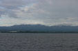 Volcanic range of Basse-Terre island seen from Atlantic Ocean side. Guadeloupe.