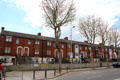 City Quay row housing. Dublin, Ireland.