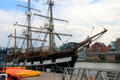Bow of Jeanie Johnstone Tall Ship. Dublin, Ireland.