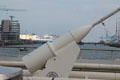 Structural anchors for wires supporting Samuel Beckett Bridge. Dublin, Ireland.