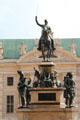 Carlo Alberto, King of Sardinia equestrian statue by Carlo Marochetti on Piazza Carlo Alberto between National Library & Palazzo Carignano. Turin, Italy.