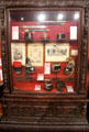 Collection of military hats used in Italy during first war of independence at Risorgimento Museum. Turin, Italy.