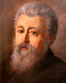 Portrait of Luciano Luciani wounded in Curtatone during first war of independence at Risorgimento Museum. Turin, Italy.