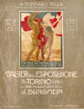 Waltz music sheet for International Expo of Industry & Labor of Turin lithograph at Risorgimento Museum. Turin, Italy.
