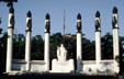 Pillars of Monumento a los Niños Héroes in Chapultepec. Mexico City, Mexico.