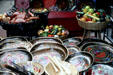 Painted crafts for sale in market. Mexico City, Mexico.