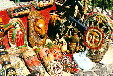 Wooden masks & other crafts in Taxco. Mexico.