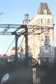 Lift bridge over Kloveniersburgnal. Amsterdam, Netherlands.