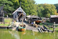 Shipyard dock at Arnhem Openlucht Museum. Arnhem, Netherlands.