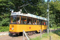 Street car 520 for transporting visitors around the large site at Arnhem Openlucht Museum. Arnhem, Netherlands.