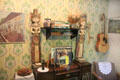 Indonesian Yard with a mixture of Indonesian & Western objects at Arnhem Openlucht Museum. Arnhem, Netherlands.