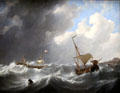 Storm at Sea painting by Johannes Christiaan Schotel at Teylers Museum. Haarlem, Netherlands.